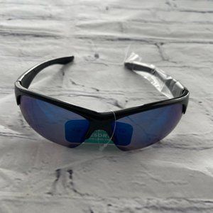 Solar Accents Mirrored Blue Sunglasses